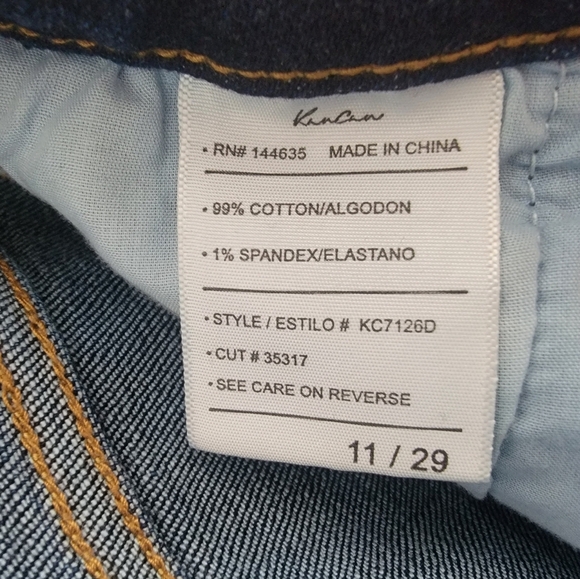 Kancan Wide Leg Trouser Dark Wash - Picture 2 of 8